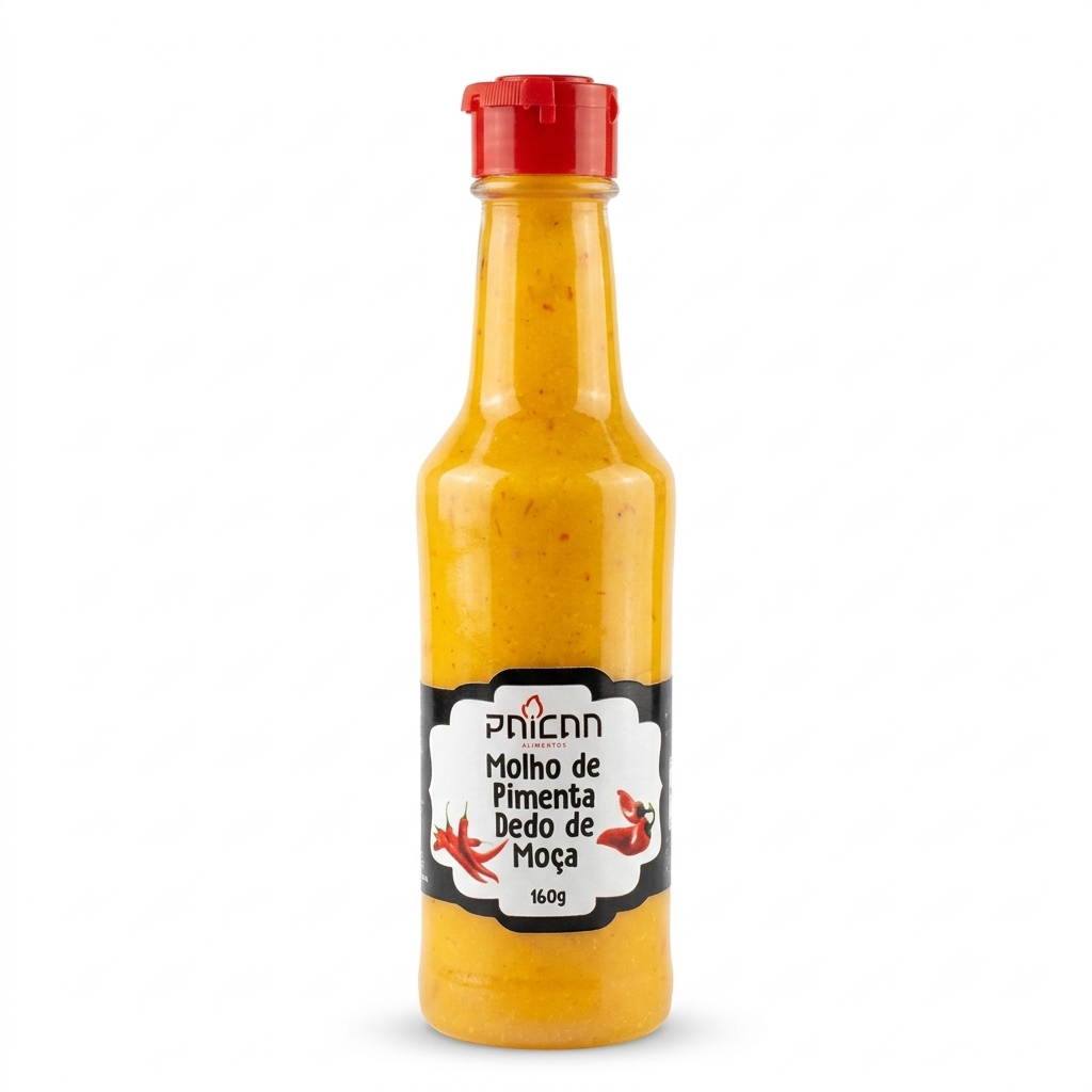 Molho de Pimenta Dedo de Moça Artesanal PRÍCAN 160g - Sabor Marcante e Picância Média